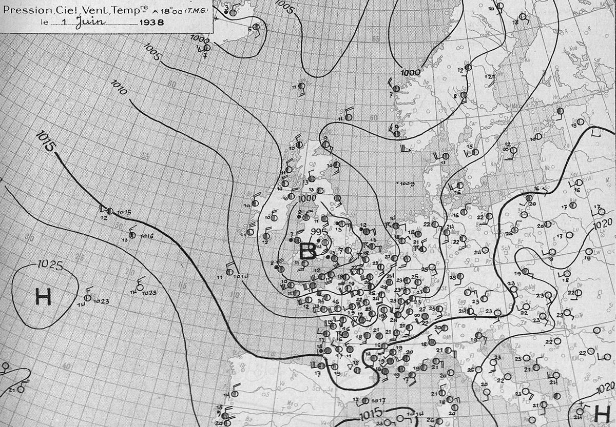 Analyse Surface 01/06/1938 18 h TMG