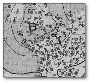 Analyse Surface 01/06/1938 à 18 utc