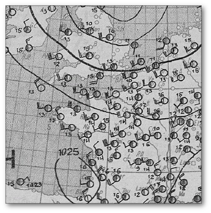 Analyse Surface 02/06/1938 à 18 utc